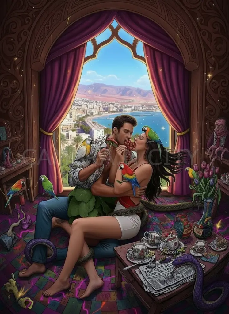 A Timeless Kiss In Love Garden